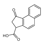 1-oxo-2,3-dihydrocyclopenta[a]naphthalene-3-carboxylic acid Structure