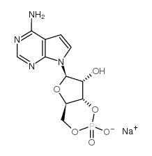 7H-Pyrrolo[2,3-d]pyrimidin-4-amine,7-(3,5-O-phosphinico-b-D-ribofuranosyl)- (9CI) picture