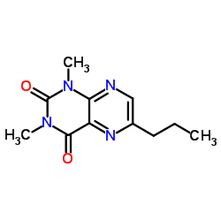 1,3-Dimethyl-6-propyl-2,4(1H,3H)-pteridinedione Structure