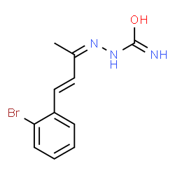 4-(o-Bromophenyl)-3-buten-2-one semicarbazone结构式