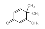 2,5-Cyclohexadien-1-one, 3,4,4-trimethyl- Structure