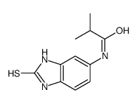 2-methyl-N-(2-sulfanylidene-1,3-dihydrobenzimidazol-5-yl)propanamide结构式