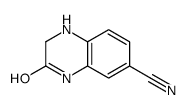 6-Quinoxalinecarbonitrile,1,2,3,4-tetrahydro-3-oxo-(9CI) Structure