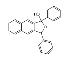 1,3-dihydro-1,3-diphenylnaphtho[2,3-c]-furan-1-ol结构式