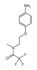 N-[2-(4-aminophenoxy)ethyl]-2,2,2-trifluoro-N-methylacetamide结构式