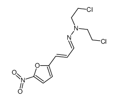 5-Nitro-2-furanacrylaldehyde bis(2-chloroethyl)hydrazone结构式