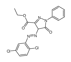 ethyl 4-[(2,5-dichlorophenyl)azo]-4,5-dihydro-5-oxo-1-phenyl-1H-pyrazole-3-carboxylate structure