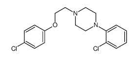 1-[2-(4-chlorophenoxy)ethyl]-4-(2-chlorophenyl)piperazine Structure