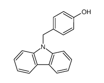 4-((9H-carbazol-9-yl)methyl)phenol结构式