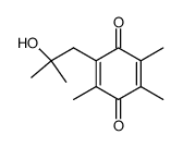 2-(2-Hydroxy-2-methylpropyl)-3,5,6-trimethyl-1,4-benzoquinone结构式