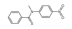 N-methyl-N-(4-nitrophenyl)thiobenzamide Structure