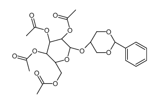 2,3,4,6-Tetra-O-acetyl-β-D-glucopyranosyl (1,3-Benzylidene)glycerol Structure