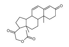 6-dehydrodeoxycorticosterone acetate结构式