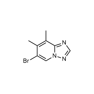 6-Bromo-7,8-dimethyl-[1,2,4]triazolo[1,5-a]pyridine Structure