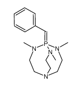 1-benzylidene-2,8,9-trimethyl-2,5,8,9-tetraaza-1l5-phosphabicyclo[3.3.3]undecane结构式