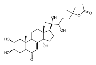 20-Hydroxyecdysone 25-acetate structure