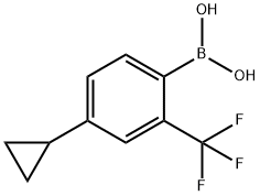 (4-cyclopropyl-2-(trifluoromethyl)phenyl)boronic acid picture