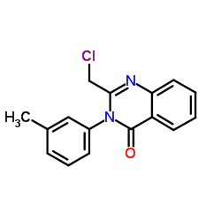 2-(Chloromethyl)-3-(3-methylphenyl)-4(3H)-quinazolinone结构式