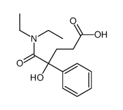 Glutaramic acid, N,N-diethyl-4-hydroxy-4-phenyl- structure