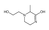 Piperazinone, 4-(2-hydroxyethyl)-3-methyl- (9CI) structure