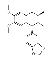 5-[(1S)-1,2,3,4-Tetrahydro-6,7-dimethoxy-2β,3α-dimethylnaphthalen-1-yl]-1,3-benzodioxole Structure