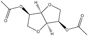 2-O,5-O-Diacetyl-1,4:3,6-dianhydro-D-mannitol Structure