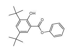 phenyl 3,5-di-tert-butyl-2-hydroxybenzoate结构式