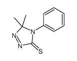5,5-dimethyl-4-phenyl-1,2,4-triazole-3-thione结构式