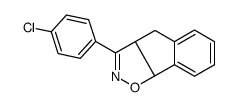 3-(4-chlorophenyl)-4,8b-dihydro-3aH-indeno[2,1-d][1,2]oxazole Structure