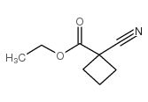 Cyclobutanecarboxylicacid, 1-cyano-, ethyl ester structure