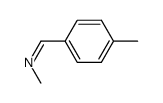 Methyl-[1-p-tolyl-meth-(Z)-ylidene]-amine Structure