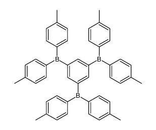 [3,5-bis[bis(4-methylphenyl)boranyl]phenyl]-bis(4-methylphenyl)borane结构式