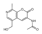 3-acetylamino-5-hydroxymethyl-8-methyl-pyrano[2,3-c]pyridin-2-one Structure