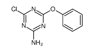 4-chloro-6-phenoxy-[1,3,5]triazin-2-ylamine结构式