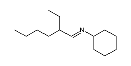 Ethyl-2-hexanal-cyclohexylimin Structure
