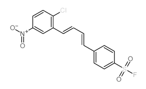 Benzenesulfonylfluoride, 4-[4-(2-chloro-5-nitrophenyl)-1,3-butadien-1-yl]-结构式