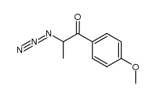 2-azido-1-(4'-methoxyphenyl)-propan-1-one结构式