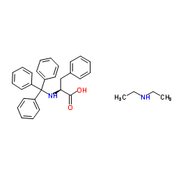 Trityl-L-Phenylalanine diethylammonium salt structure