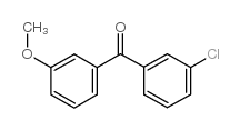 (3-chlorophenyl)-(3-methoxyphenyl)methanone structure