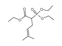 2-(diethoxy-phosphoryl)-5-methyl-hex-4-enoic acid ethyl ester Structure