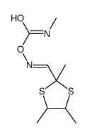 [(E)-(2,4,5-trimethyl-1,3-dithiolan-2-yl)methylideneamino] N-methylcarbamate结构式