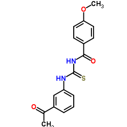 N-[(3-Acetylphenyl)carbamothioyl]-4-methoxybenzamide Structure