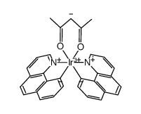 Bis(2-benzo[h]quinoline-C2,N')(acetylacetonato)iridium(III) Structure