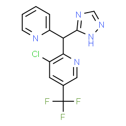 3-CHLORO-2-[2-PYRIDINYL(1H-1,2,4-TRIAZOL-3-YL)METHYL]-5-(TRIFLUOROMETHYL)PYRIDINE Structure