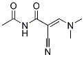 N-ACETYL-2-CYANO-3-(DIMETHYLAMINO)ACRYLAMIDE Structure