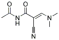 N-ACETYL-2-CYANO-3-(DIMETHYLAMINO)ACRYLAMIDE结构式