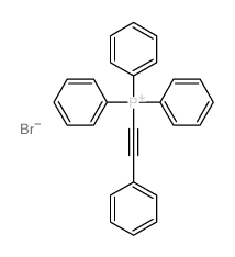 triphenyl-(2-phenylethynyl)phosphanium structure