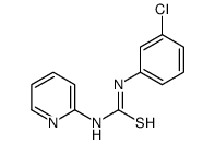 1-(3-chlorophenyl)-3-pyridin-2-ylthiourea结构式