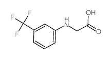 2-[[3-(trifluoromethyl)phenyl]amino]acetic acid structure