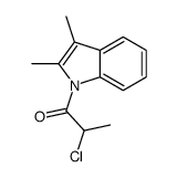 1H-Indole, 1-(2-chloro-1-oxopropyl)-2,3-dimethyl- (9CI) Structure